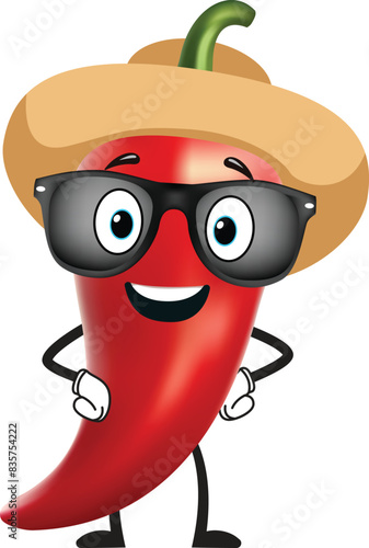 Cute Chili Character Realistic 2