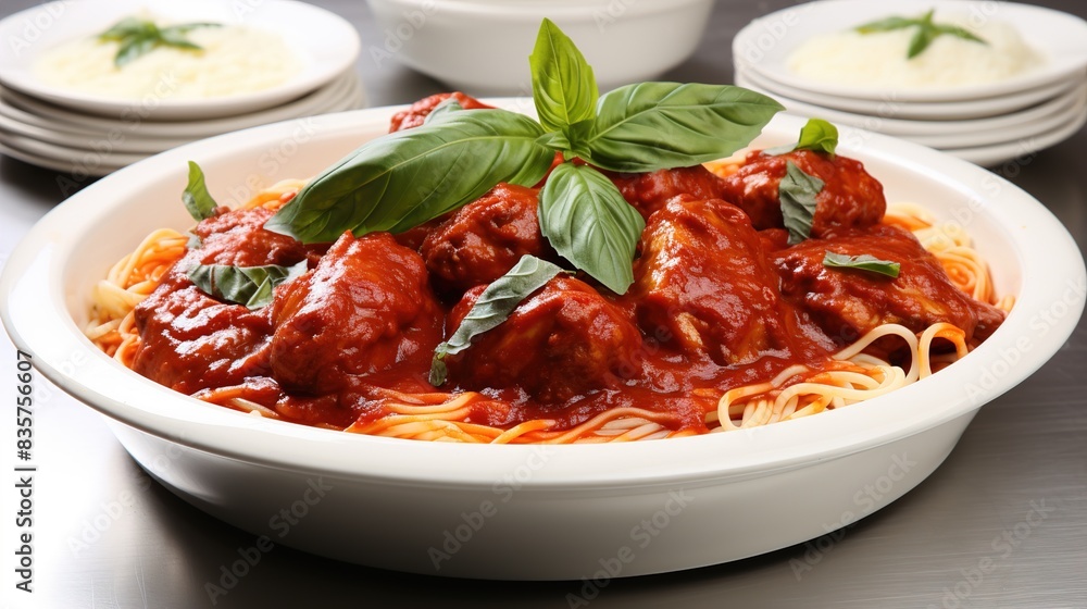 spaghetti with tomato sauce