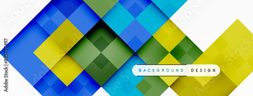 Dynamic colorful squares background. Vector Illustration For Wallpaper, Banner, Background, Card, Book Illustration, landing page