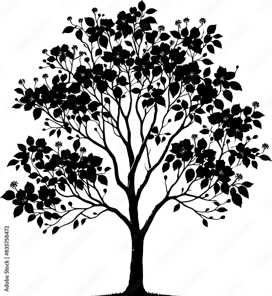 Obraz premium Carolina Silverbell Tree icon 11