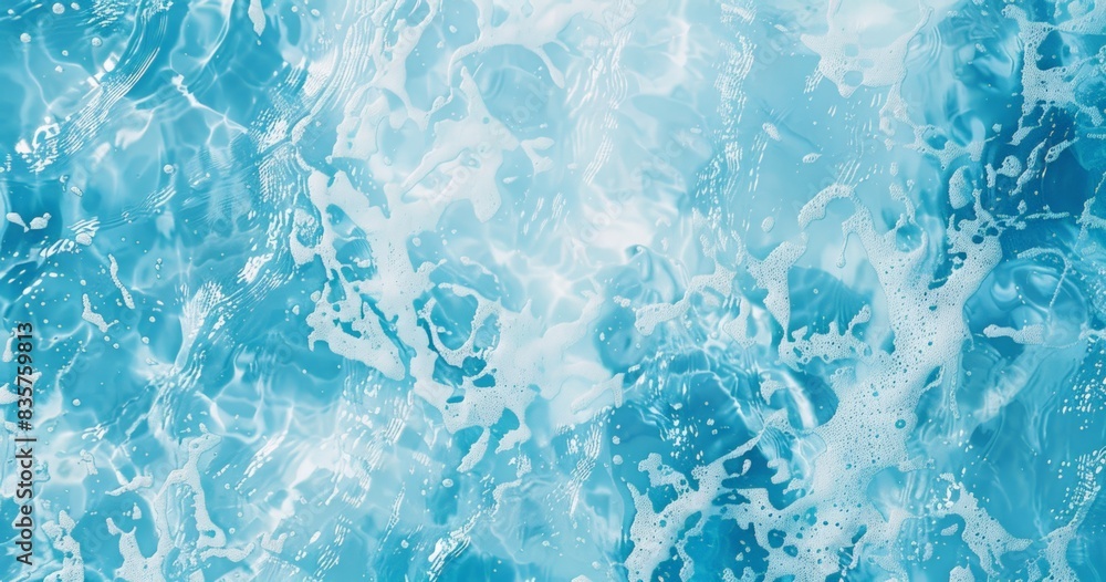 Water texture background with ripples and light reflections on turquoise blue water surface in swimming pool or ocean. Sunlight reflection on the surface of turquoise clear sea water texture. Water texture background with ripples and light reflections on turquoise blue water surface in swimming pool or ocean. Sunlight reflection on the surface of turquoise clear sea water texture.