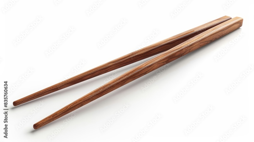 High-angle view of elegant wooden chopsticks High-angle view of elegant wooden chopsticks