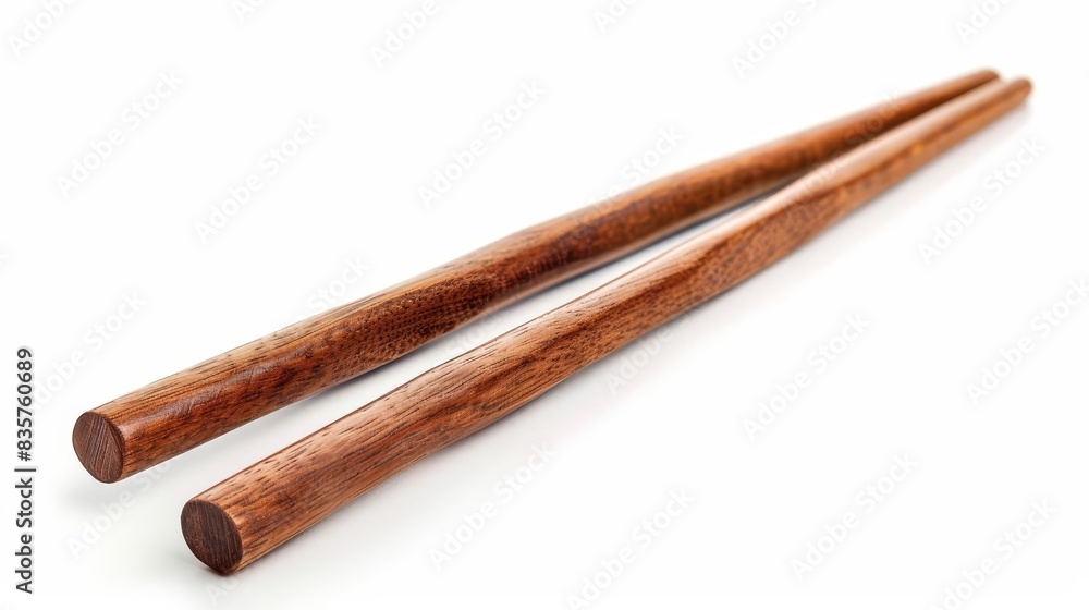 High-angle view of elegant wooden chopsticks High-angle view of elegant wooden chopsticks
