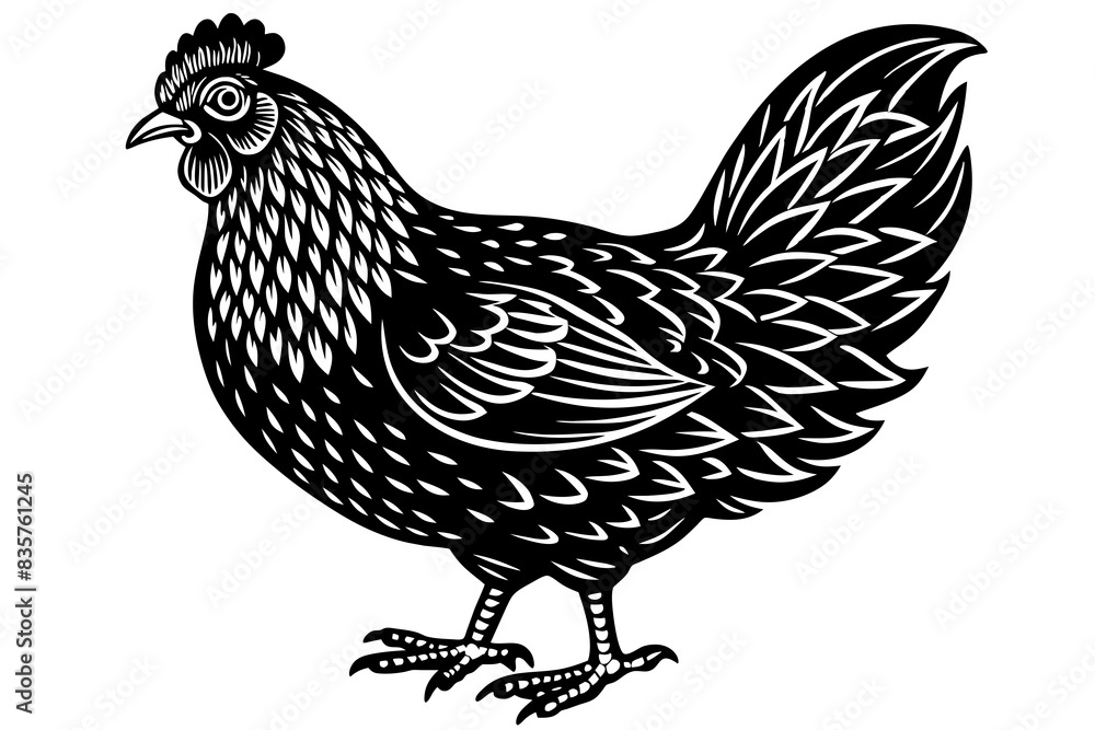 chicken silhouette vector illustration chicken silhouette vector illustration