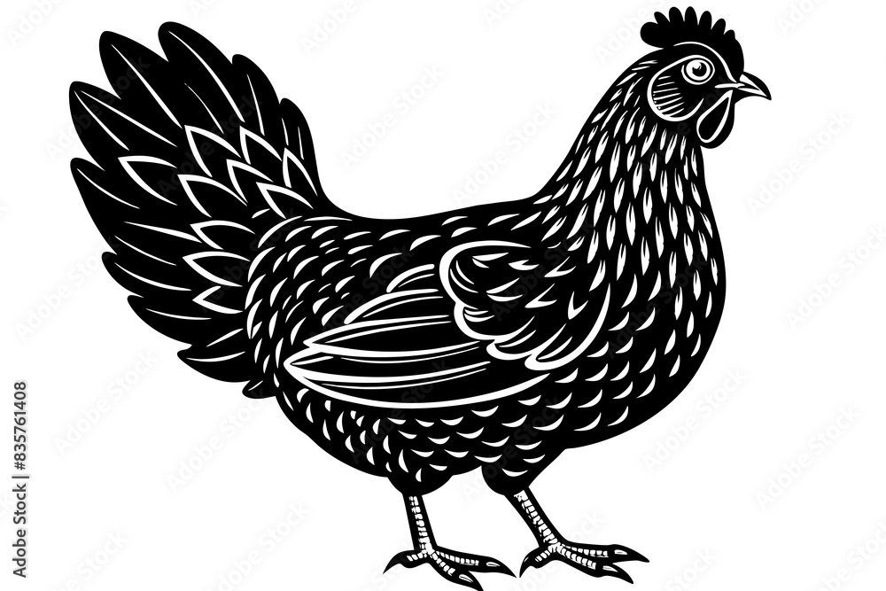 chicken silhouette vector illustration chicken silhouette vector illustration