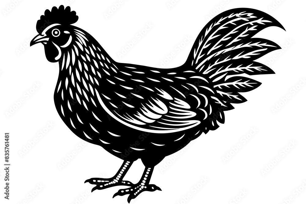 chicken silhouette vector illustration chicken silhouette vector illustration