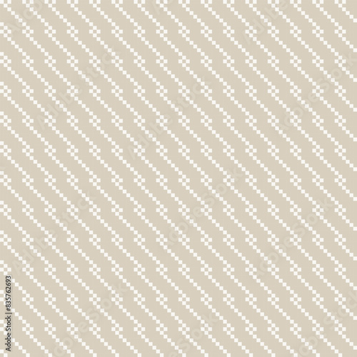 Fotografia Neutral Colour Textured Fair Isle Seamless Pattern Design