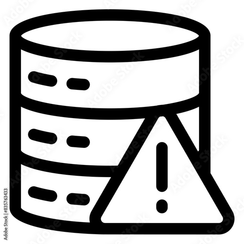 database line icon vector illustration isolated on white background