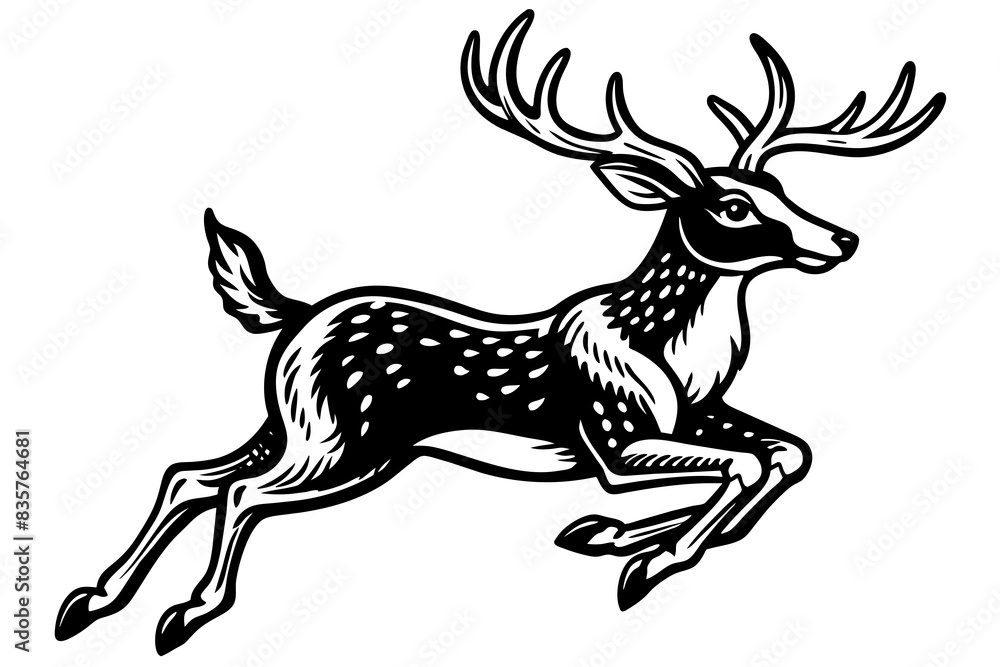 deer animal vector silhouette illustration deer animal vector silhouette illustration