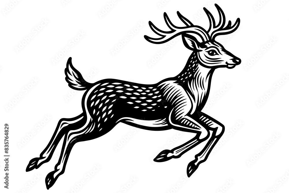 deer animal vector silhouette illustration deer animal vector silhouette illustration