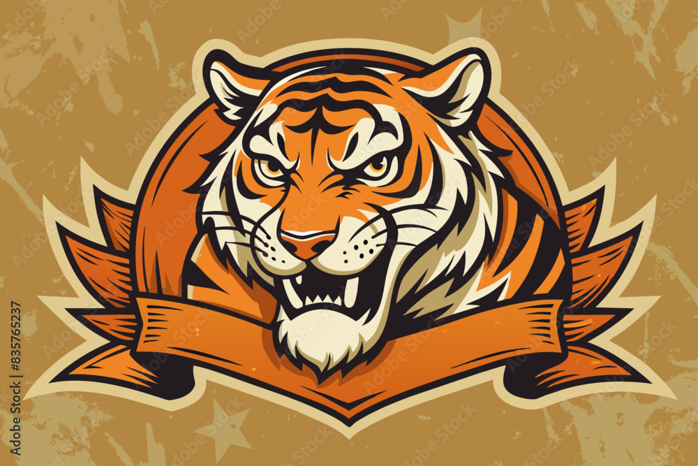 tiger face logo vector illustration tiger face logo vector illustration