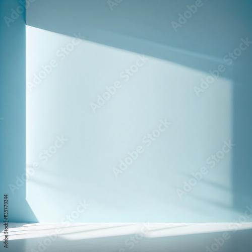 Elegant and Minimalistic Abstract Light Blue Background for Gentle and Professional Product Presentations photo