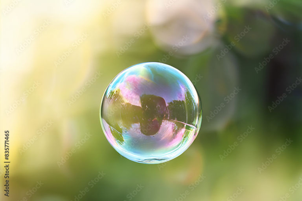 soap bubbles in the air soap bubbles in the air