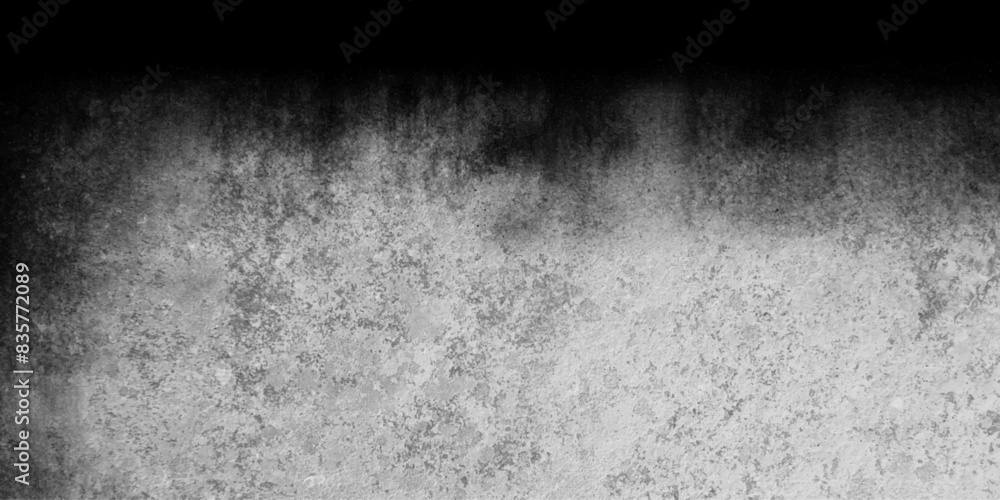 Fototapeta premium Black and white stain old concrete texture grunge paper texture overlay isolated decorative vintage background.