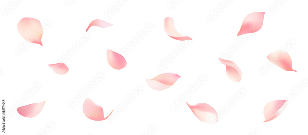Beautifully dancing petals vector material Beautifully dancing petals vector material