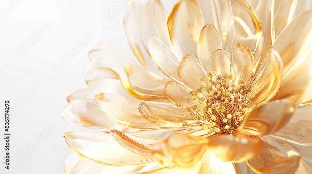 Fototapeta premium crystalized flower