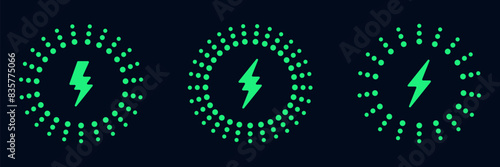Battery charge Creative Vector Logo Featuring Power Bolt and Energy Flash