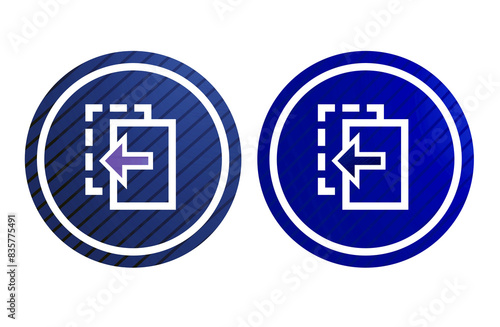 copy icon symbol blue