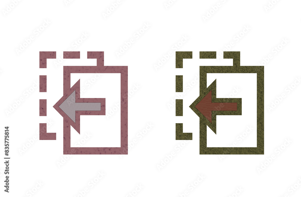 Obraz premium copy icon symbol red and gray