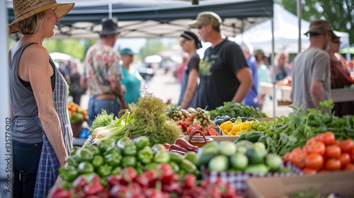 Cultivating community connections: Experience the heart and soul of a farmers market, where vendors share their passion for fresh, sustainable goods with eager shoppers. Amidst the vibrant array of