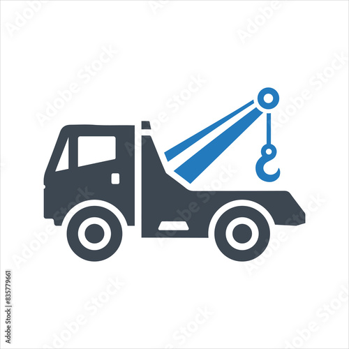 Recovery truck. Breakdown cover. Recovery service icon