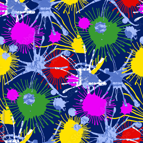 seamless pattern with butterflies photo