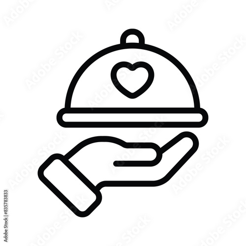 An icon of food cloche in modern style, easy to use and download
