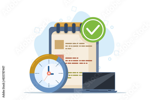 concept of task management, request management tools, to-do lists and deadlines. Effective planning, Work organizer, daily plan. Project manager tool, business, productivity online platform.