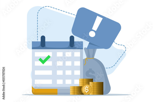 The Salary Ladder concept is an automatic or recurring payment schedule agenda that is successfully created on a calendar and checkmarks, billing time, income day date, financial plan.