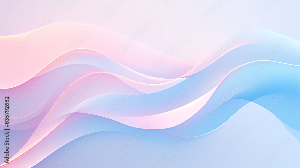 A soft pastel 3D wavy background with gentle curves and smooth gradients, evoking a sense of calm and tranquility A soft pastel 3D wavy background with gentle curves and smooth gradients, evoking a sense of calm and tranquility