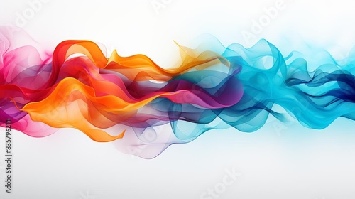 Images of fluttering shades to celebrate Pride month on a white background_LGBTQBG9993