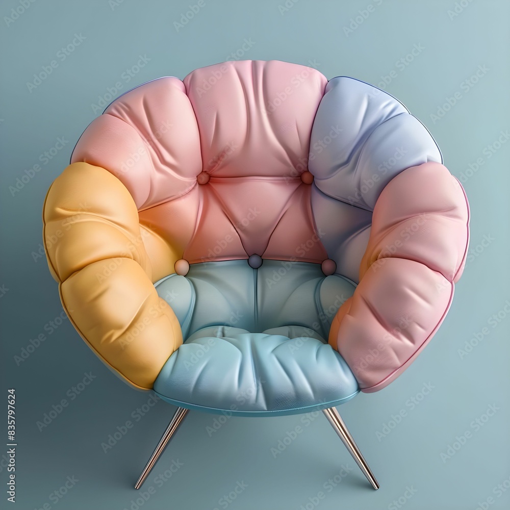 Pastel Bubble Chair Ai generated Pastel Bubble Chair Ai generated