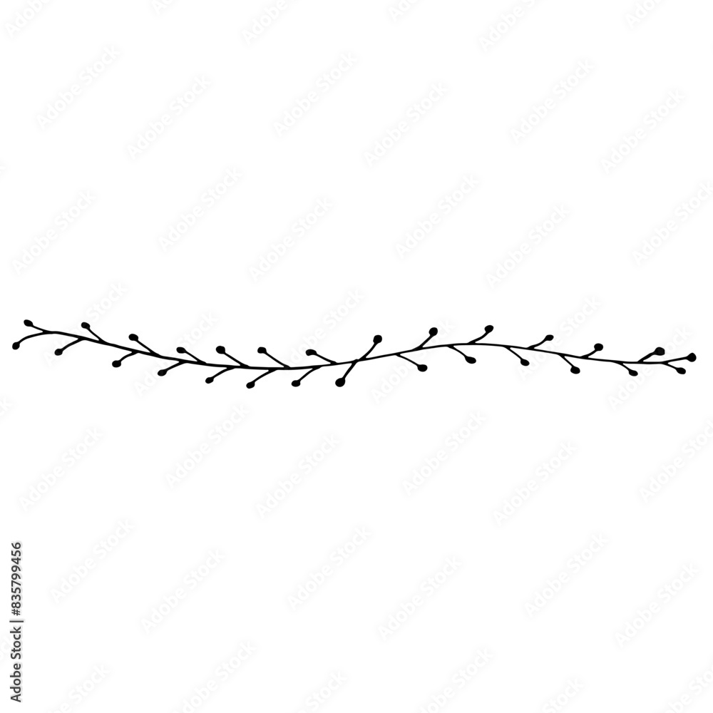 Doodle Divider Border Decorative Line Art Hand Drawn Doodle Divider Border Decorative Line Art Hand Drawn