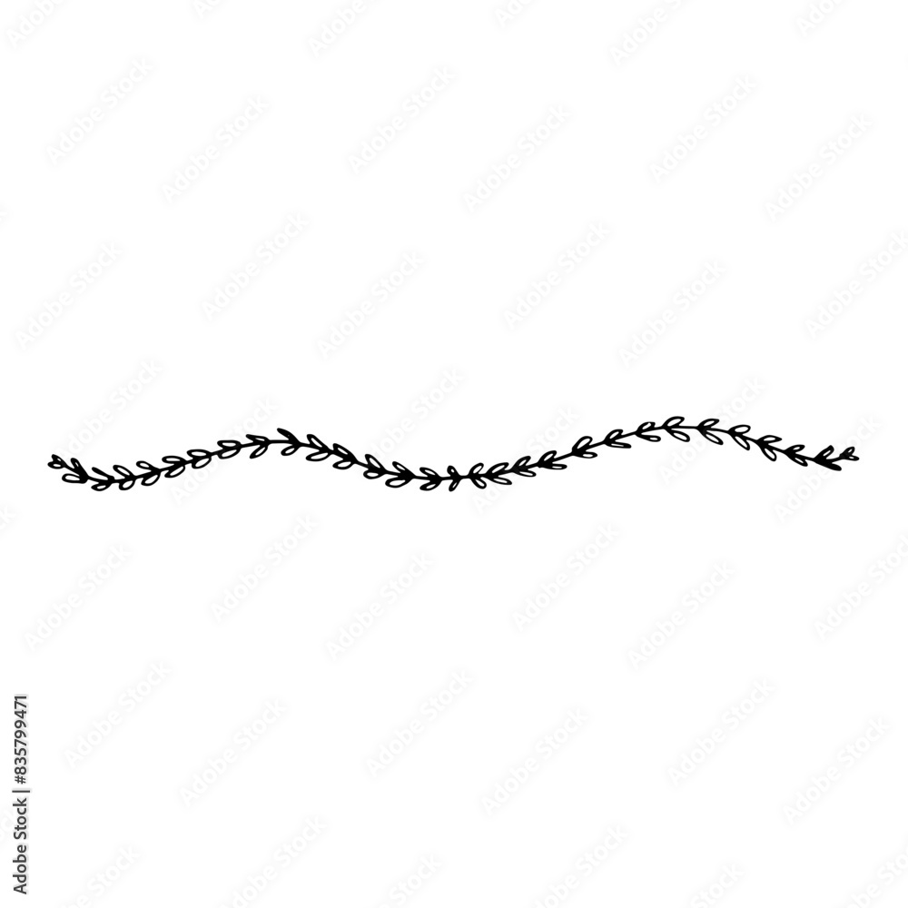 Doodle Divider Border Decorative Line Art Hand Drawn Doodle Divider Border Decorative Line Art Hand Drawn