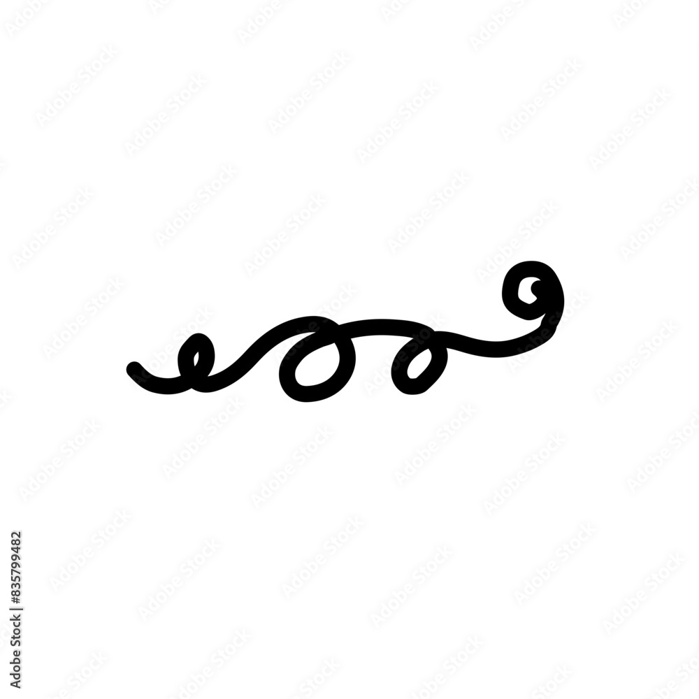 Doodle Divider Border Decorative Line Art Hand Drawn Doodle Divider Border Decorative Line Art Hand Drawn