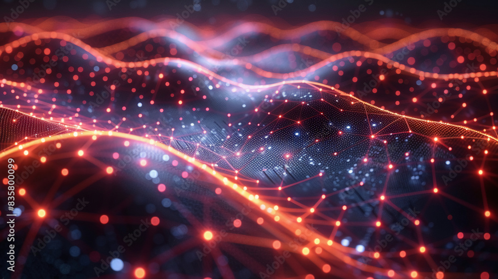 Fototapeta premium Captivating Data Visualization Chart with Network Graphics