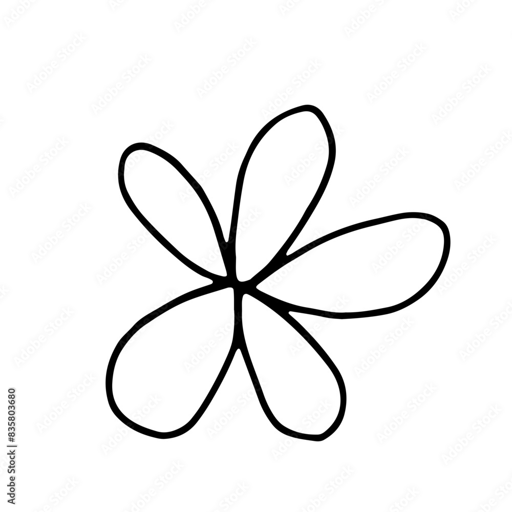 Floral Botanical Line Art Hand Drawn Floral Botanical Line Art Hand Drawn