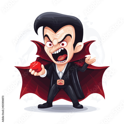 Humorous Cartoon Vampire Classic Dracula