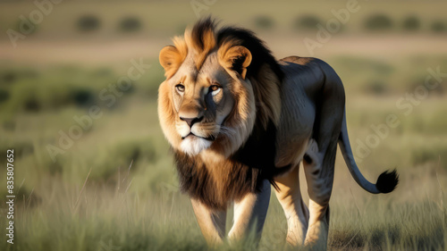 Wallpaper Mural Majestic Look: Portrait of a lion in sunlight. Torontodigital.ca