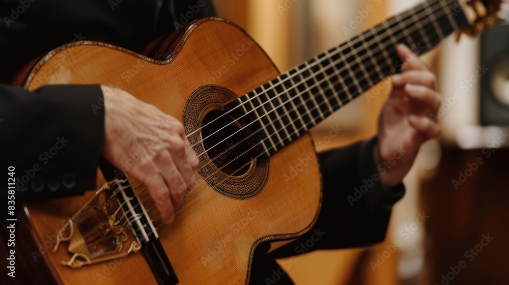 Obraz premium Classical Guitar in Studio
