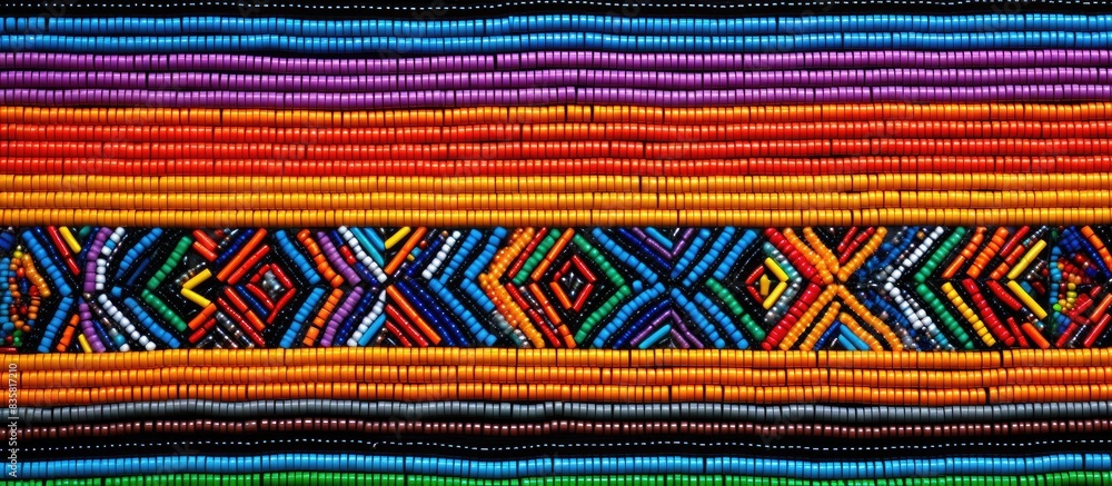 Distinct African pattern adorns a copy space image. Distinct African pattern adorns a copy space image.
