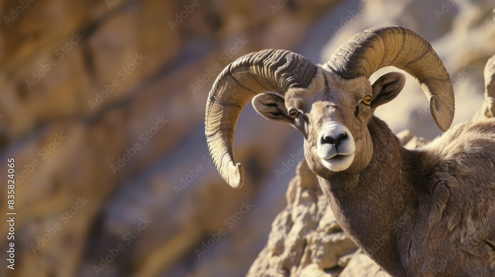 A rugged rocky canyon where bighorn sheep and other desertdwelling animals thrive. A rugged rocky canyon where bighorn sheep and other desertdwelling animals thrive.