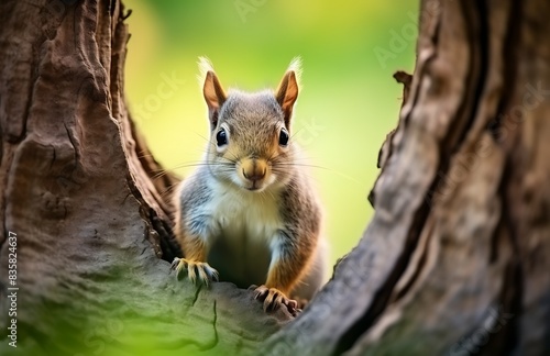 squirrel on a tree © sharoz arts 