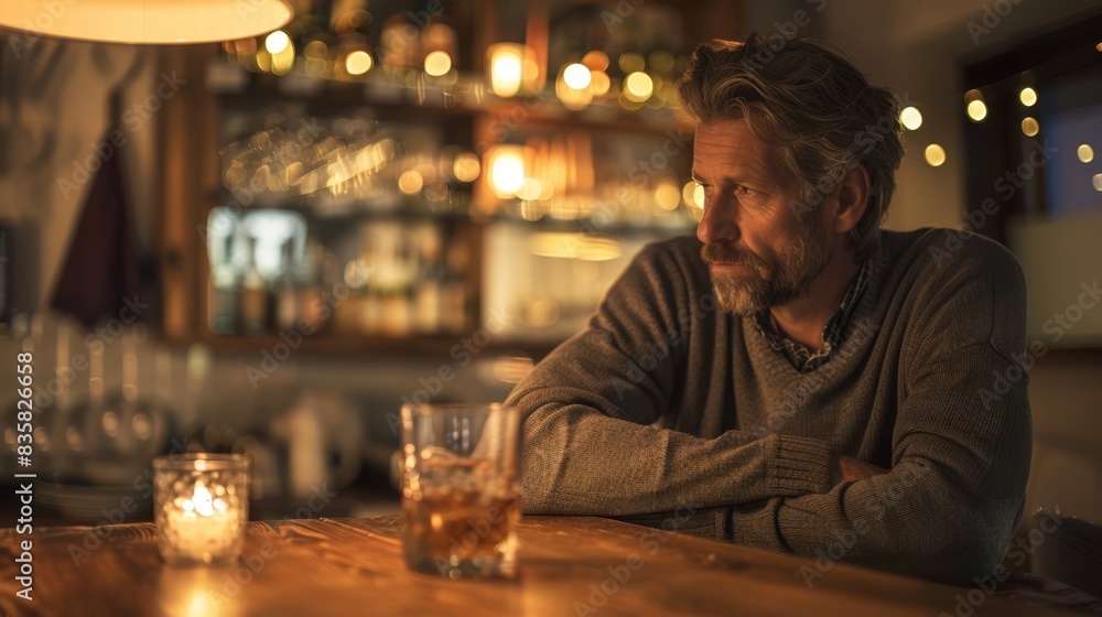 The man at the bar The man at the bar
