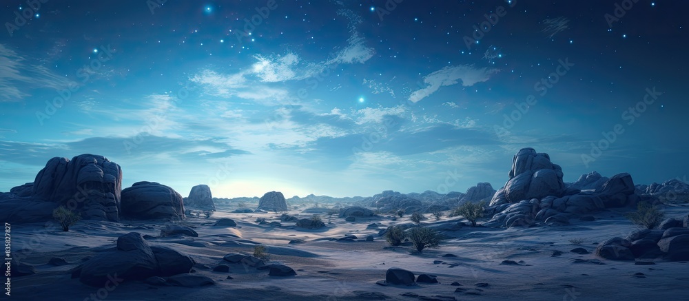 A picturesque scene of a starlit night sky above Monument Valley, perfect for a copy space image. A picturesque scene of a starlit night sky above Monument Valley, perfect for a copy space image.
