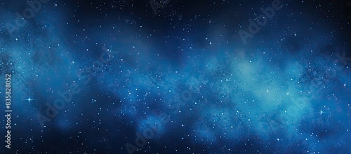 Fototapeta Naklejka Na Ścianę i Meble -  Starry sky captured with a long exposure photography technique, showcasing space stars against a dark background with copy space image.