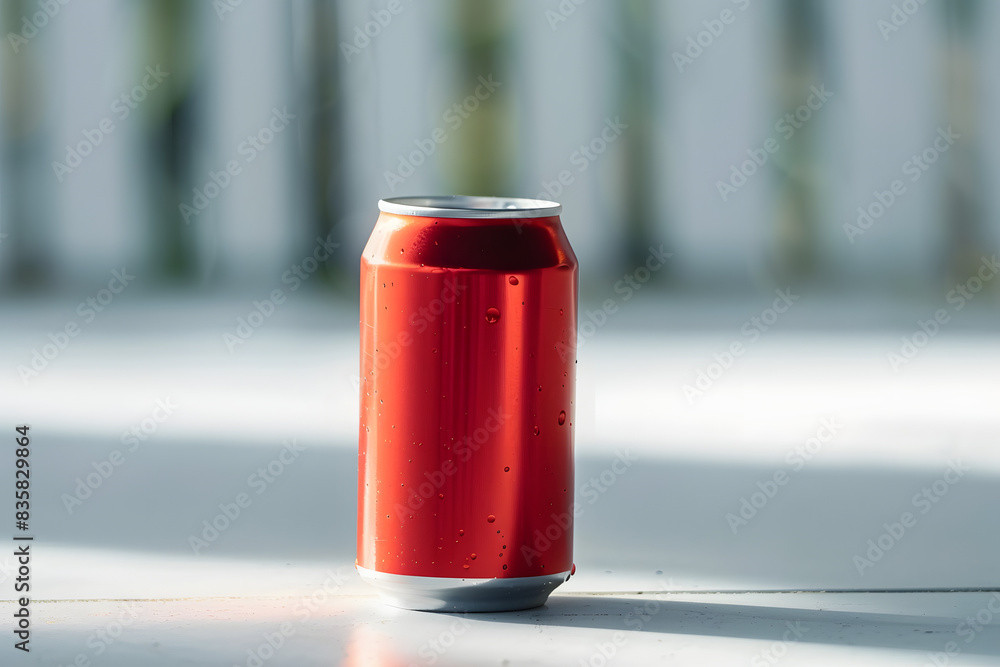 Empty can of soda or beer isloated Empty can of soda or beer isloated