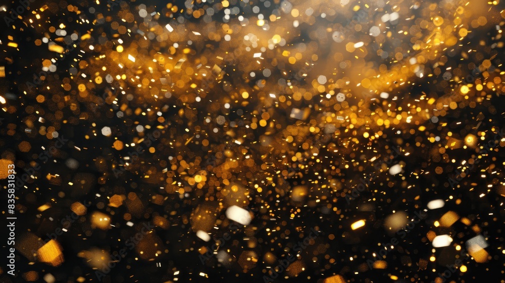 Golden 22M showcased against Black background with glimmering confetti Expressing gratitude to followers 22M virtual community 23M