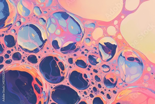Dynamic fluid backgrounds for digital art