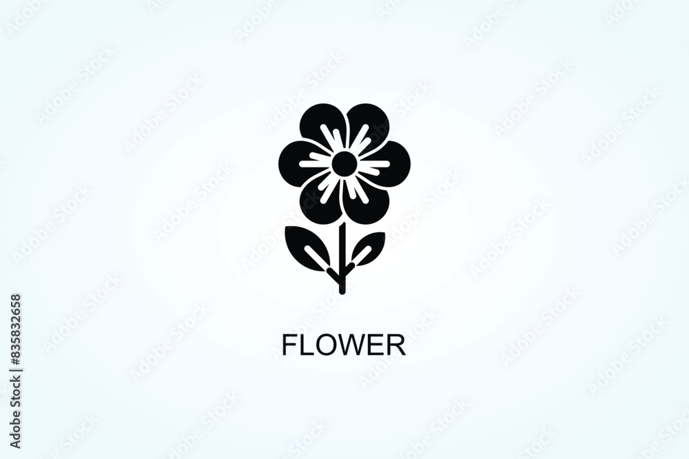 Flower Vector Or Logo Sign Symbol Illustration Flower Vector Or Logo Sign Symbol Illustration